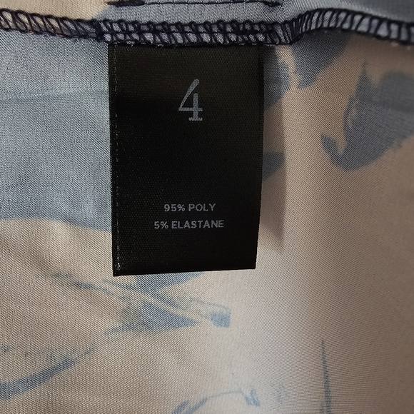 Pari Passu Tammy Reiss Floral Print Belted Shirt Dress Size D4/18 Office Siren - Picture 12 of 15